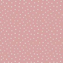 double gauze - baby cotton | roze met stip