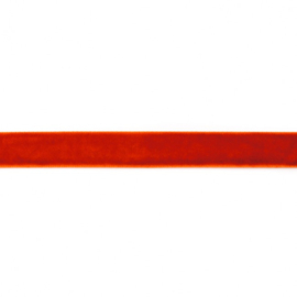 Fluweelband - 15 mm - DonkerOranje
