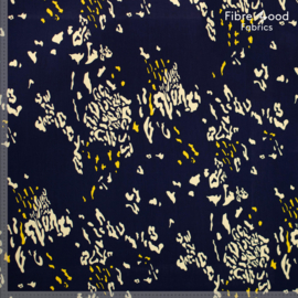 Fibremood - Josephine - Viscose Tencel - Animals Geo -Dark Blue