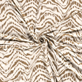 Viscose Jersey - Abstract - Sand