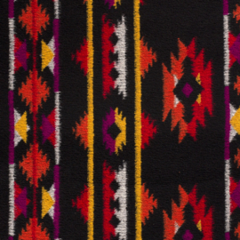 Heavy Knit - Wool Mix - Mexican Style - Black
