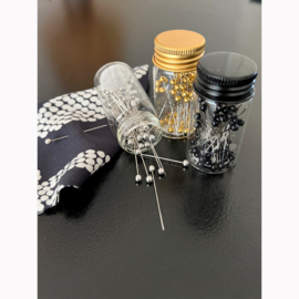 Spelden in flesje - Zilver Zwart ( keuzelijst )