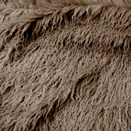 Fake Fur  - Medium Long Hair  - Taupe