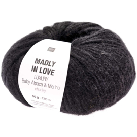 Rico Design - Madly in Love - Luxury Baby Alpaca & Merino Chunky - Black 005