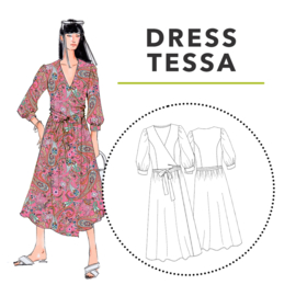 Schnittmuster Berlin - Dress Tessa -  maat 34 - 50 - ned/eng/duits 