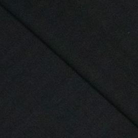 Woven Cotton Crepe  - Black