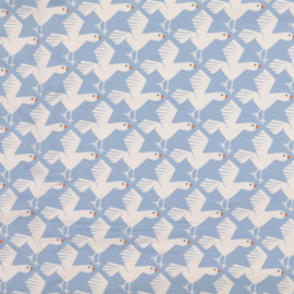 Loes van Oosten - Organic French Terry - Seagull  - Light Blue