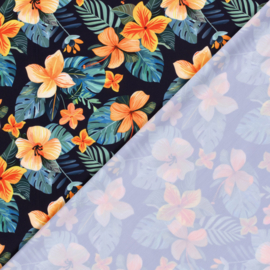Swimwear UPF 50+ - Recycled  - Tropical Flowers  - Marine
