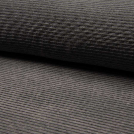 Jersey Corduroy | Dark grey melange - 068