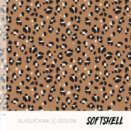 Elvelyckan design | Soft Shell  | Animal Skin - Caramel    | Oeko tex