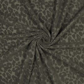 Verhees Textiles - Badstof - Animal Print - Dark Green