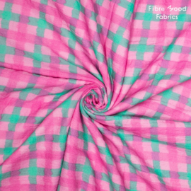 Fibremood - Cotton Check - Pink Green