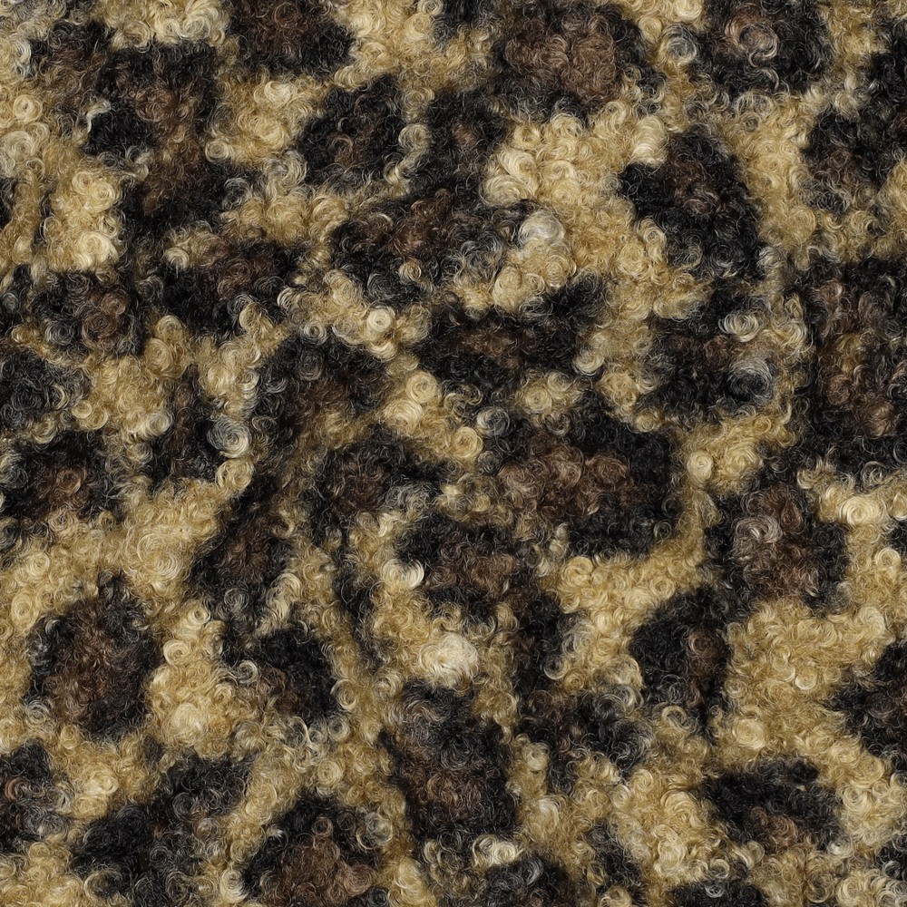 Verhees Textiles - Boucle  - Leopard Print   - Brown