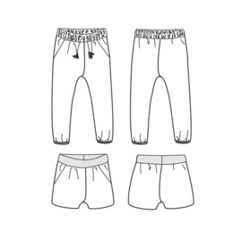 Ikatee Pattern - DAKAR pants or shortpants - Girl 3/12 - Paper Sewing Pattern