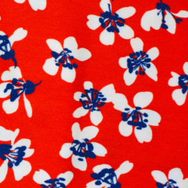 Swafing - Tricot - Mika - Flowers - Red