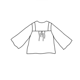 Atelier Jupe -  Hannah Blouse - Papieren Patroon  - Ned - Eng - Fr.