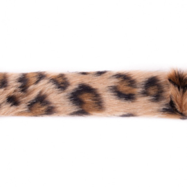 Band Imitatiebont - 4 cm breed - Leopard - Brown