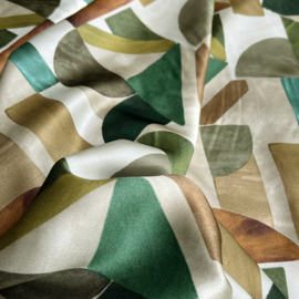Bittoun - A la Ville - Viscose  Satijn  - Abstract   - Multicolor