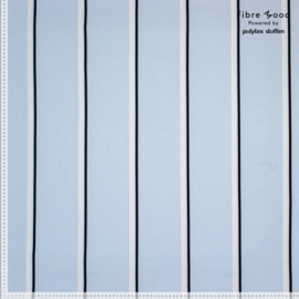 Fibremood 20 - Viscose Linnen - Fresh Stripes Vertical - Blue