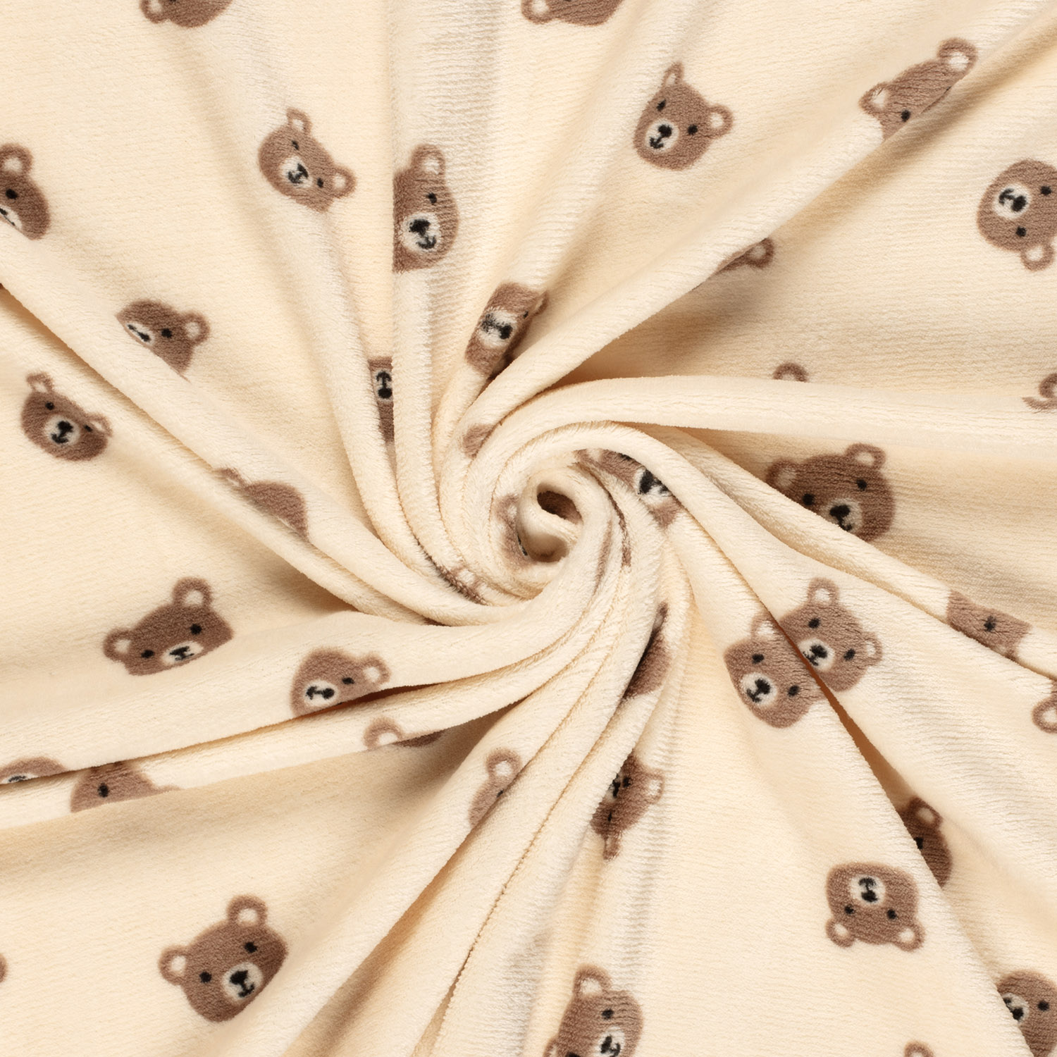 Cuddle Fleece - Bear  - Ecru