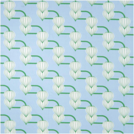 Rico Design - Cotton Poplin - Buds - Blue