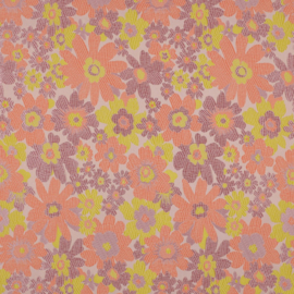 Verhees Textiles  - Jacquard - Double Face - Flowers - Peach Pink