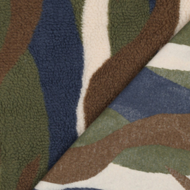 Verhees Textiles - Teddy - Swirls - Jeans
