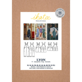 Ikatee Patterns Lyon - Overalls Women - Size 32-52  - Paper Sewing Pattern