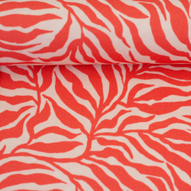 Swafing - Viscose - Zebra Jungle  - by Bienvenido Colorido - Coral