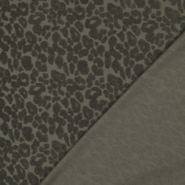 Verhees Textiles - Badstof - Animal Print - Dark Green