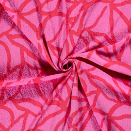 Viscose Crincle - Fuchsia Pink