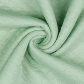 Tricot uni - Wafel - Quilt - Verhees Textiles| Mint 009