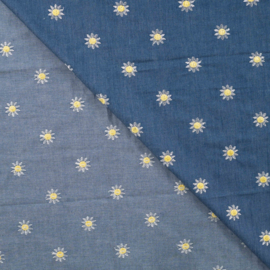 Qjutie - Denim Embroidery    - Daisy