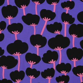 Nerida Hansen - Lenzing Ecovero - Poppies - Purple