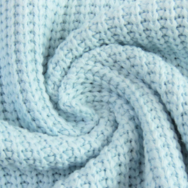 Cotton Knitted Cable |  Baby Blue