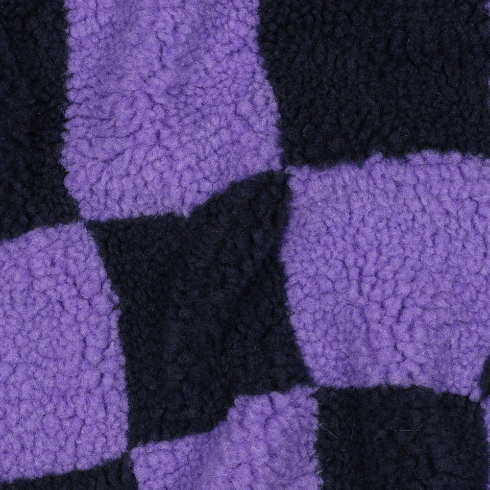 Verhees Textiles - Teddy - Checks   - Lilac Navy