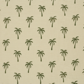 Double Gauze - Palm Trees - Sand