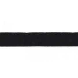 Elastiek Ribbel - Zwart  - 5 cm breed