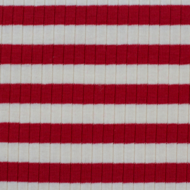 Swafing Ribbel Tricot - Stripe - Red