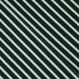 Jersey Tricot  - Stripes - Dark Green