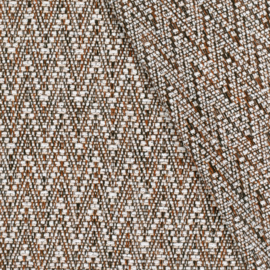 Jacquard - Zigzag - Terra Brown