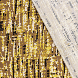 Viscose Twill - Waterpainted Stripes -  Camel