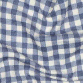 Katoen Flannel - Ruit - Blue