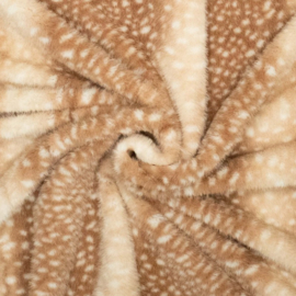 Fake Fur  - Bambi   - Brown Beige