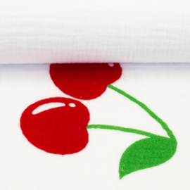 Swafing - Double Gauze - Big Print - Cherries