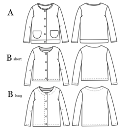 Ikatee |Vic unisex Cardigan - Kids 3/12Y - Paper Sewing Pattern