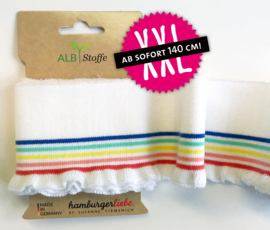 boordstof Hamburger Liebe | biologisch | Frill rainbow XXL col. 17