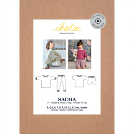 Ikatee Patterns Sacha  - PJ Set  - 3 - 12 yr - Unisex  -  Paper Sewing Pattern