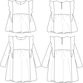 Ikatee Pattern | Stella | Blouse & Dress - Girl 3/12 yr