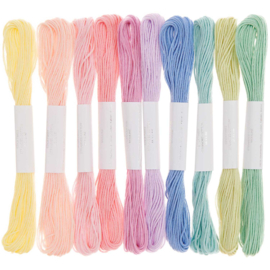Rico Design - Borduurgaren Set - 10 Bosjes  - Pastel Light